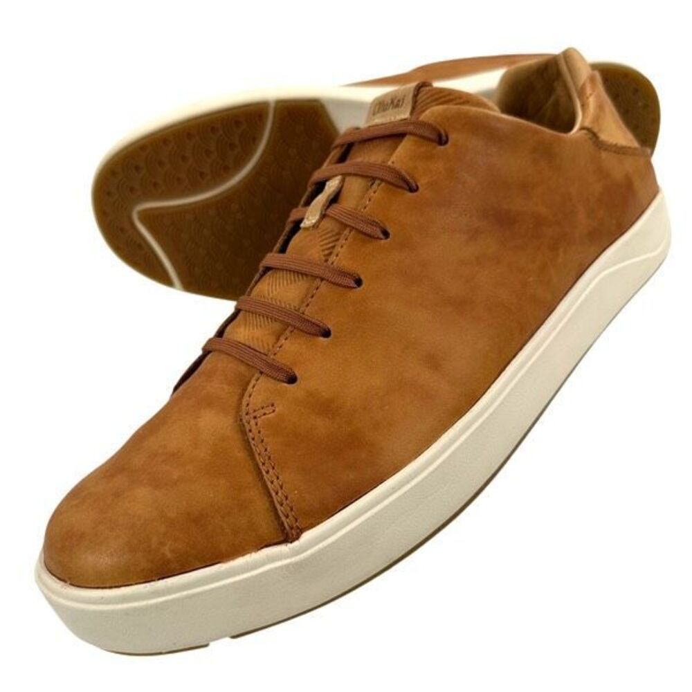 Olukai Lae’ahi Li’ili Nubuck Leather Lace-up Sneakers Men’s Size 13 - Picture 9 of 9